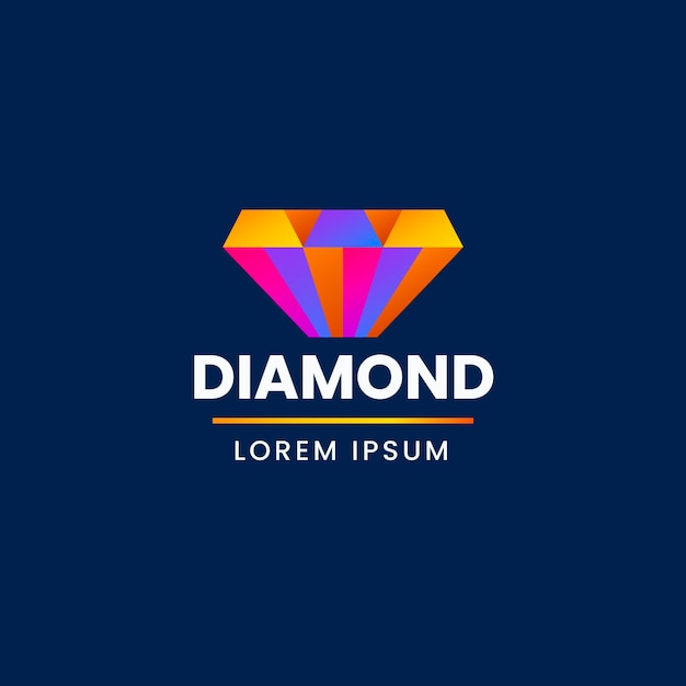 Elegante logo de diamantes