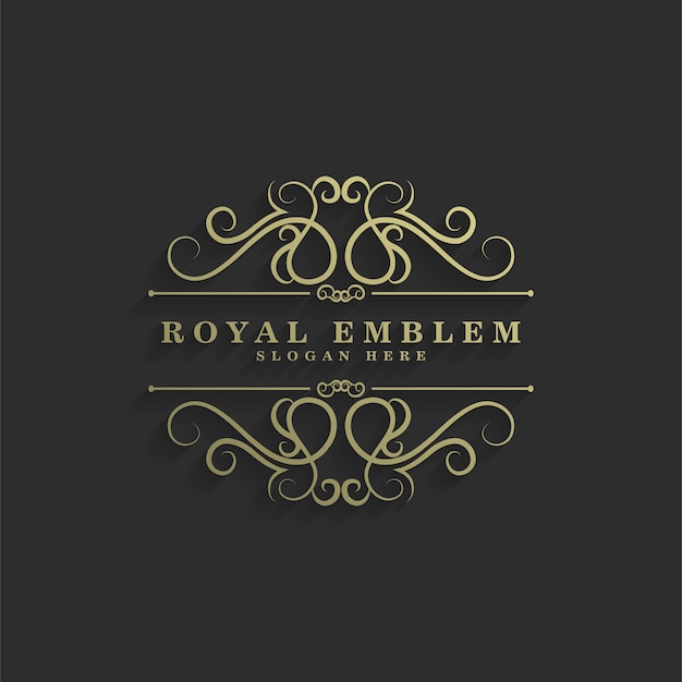 Elegante logo ornamental retro