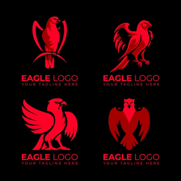Elegante logotipo de Águila Diseño de conjuntos para la marca