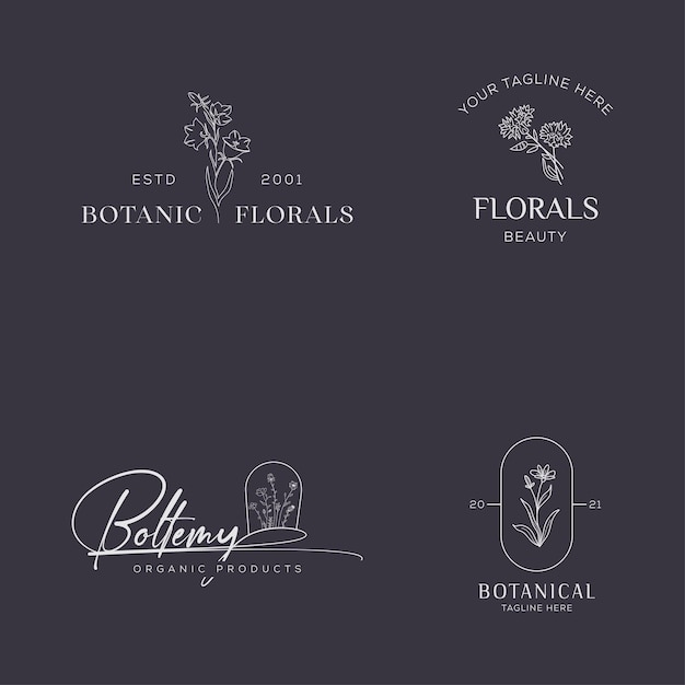 El elegante logotipo botánico