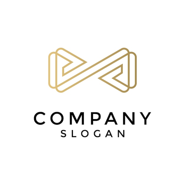 elegante logotipo infinito letra S