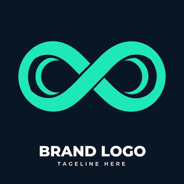 Un elegante logotipo infinito para la marca de identidad corporativa