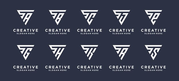 Elegante logotipo de la letra S logo inicial S en estilo triángulo.