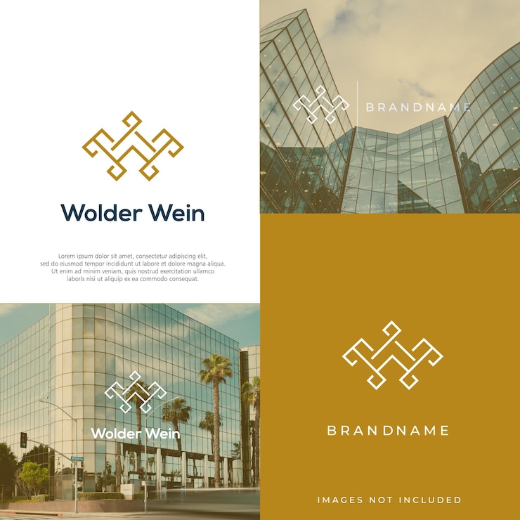 Vector elegante logotipo de letra w con vector premium de corona