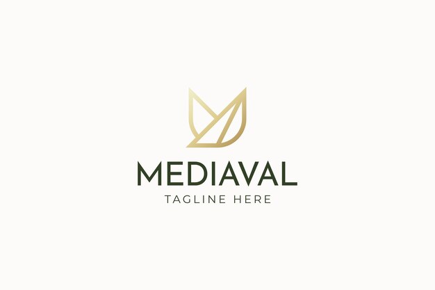 Elegante logotipo vintage con elementos reales y de lujo para la marca de élite