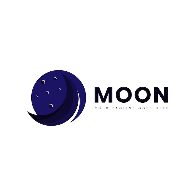 elegante luna creciente y estrella logotipo diseño línea icono vector en estilo de lujo contorno lineal