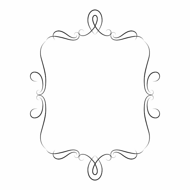 Elegante marco florecido
