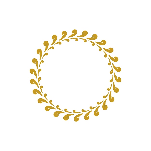 elegante marco real de oro con borde sobre fondo blanco
