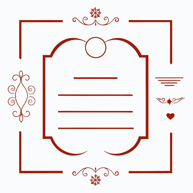 Elegante menú caligráfico dorado y elementos de diseño de invitaciones