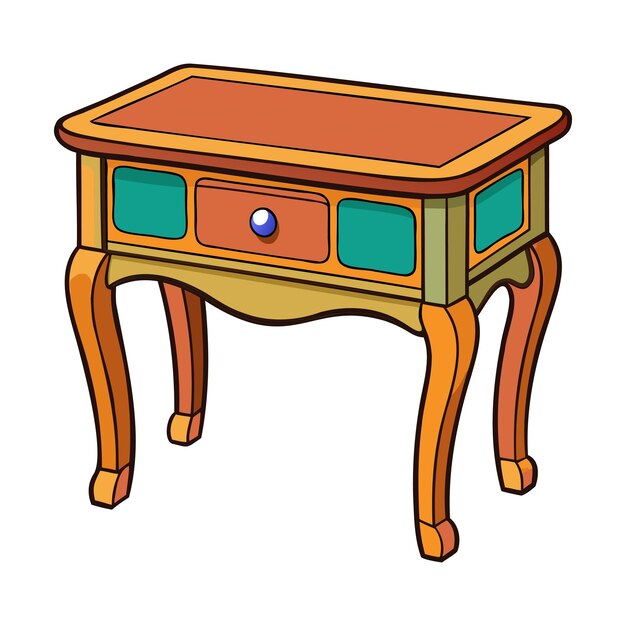 Elegante mesa de entrada Diseño vectorial Decoración elegante para el hogar
