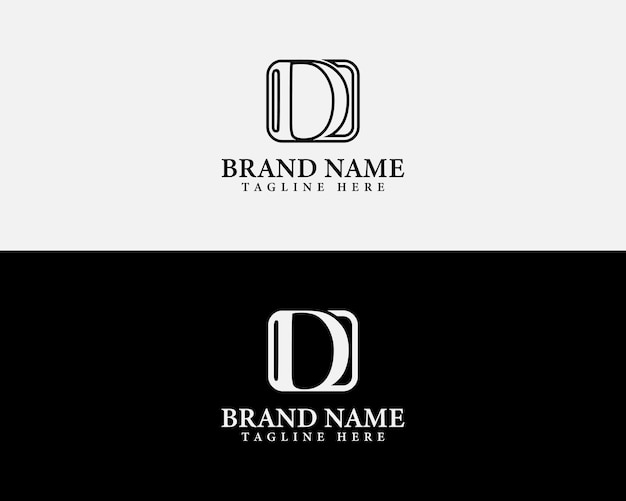 Elegante y minimalista logotipo de la letra D Diseño de identidad de marca atemporal y versátil