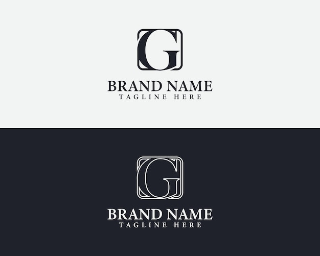Elegante y minimalista logotipo de la letra G Diseño de identidad de marca atemporal y versátil