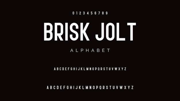 Elegante y moderno tipo de letra sans serif alfabeto mayúsculas y números tipo de letra victoriana
