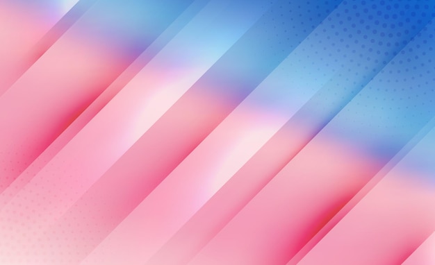 Elegante obra de arte vectorial de gradiente rosa y azul para bebés