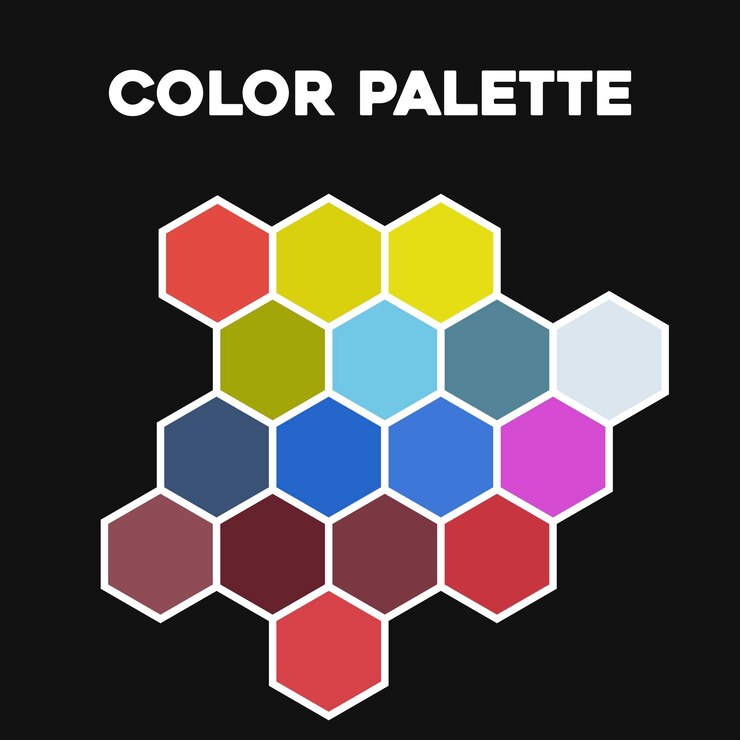 Vector elegante paleta de combinaciones de colores 2023. ilustración vectorial
