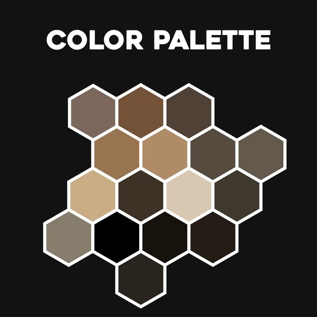 Elegante paleta de combinaciones de colores 2023. Ilustración vectorial
