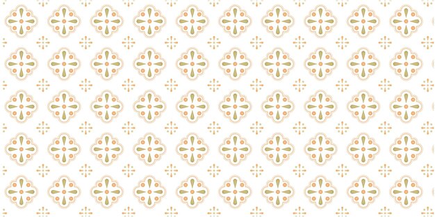 Elegante patrón de azulejos florales para el diseño decorativo