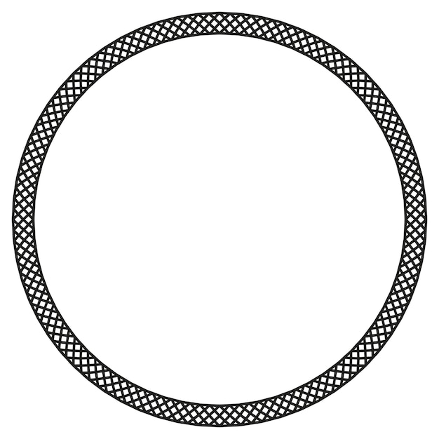 Elegante patrón circular diseño decorativo en blanco y negro con espacio para copiar