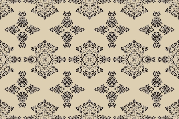 Elegante patrón de damasco para textiles y aplicaciones decorativas