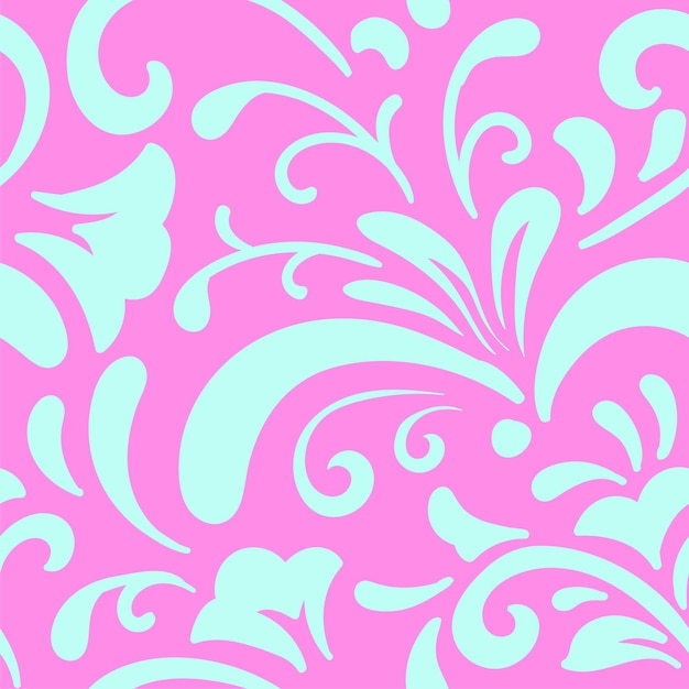 Elegante patrón floral abstracto sin fisuras