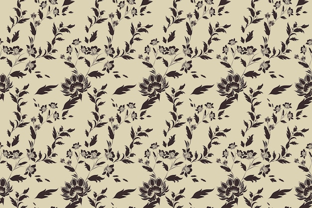Elegante patrón floral para telas y diseños decorativos