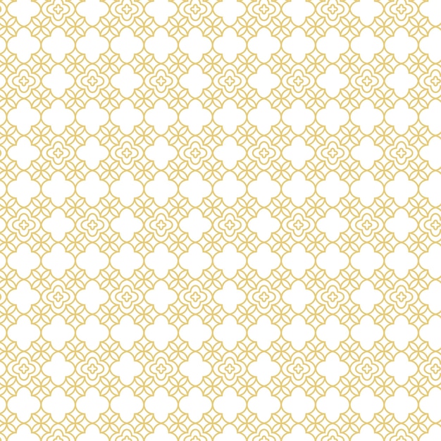 El elegante patrón geométrico dorado añade un toque de clase
