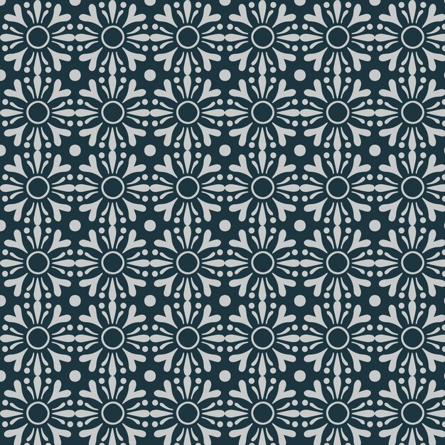 Elegante patrón geométrico floral de la Armada