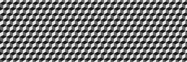 elegante patrón hexagonal horizontal negro y gris fondo y diseño abstracto