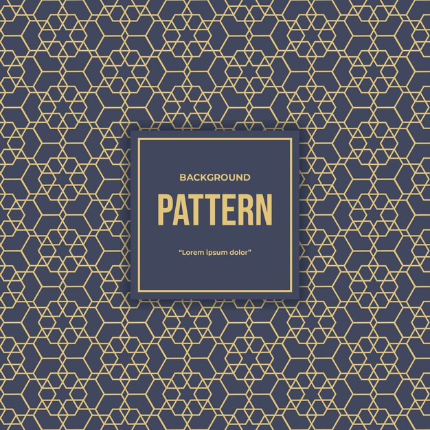 elegante patrón hexagonal