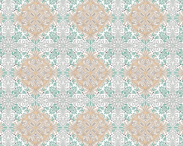 Elegante patrón de mosaico geométrico amarillo y verde