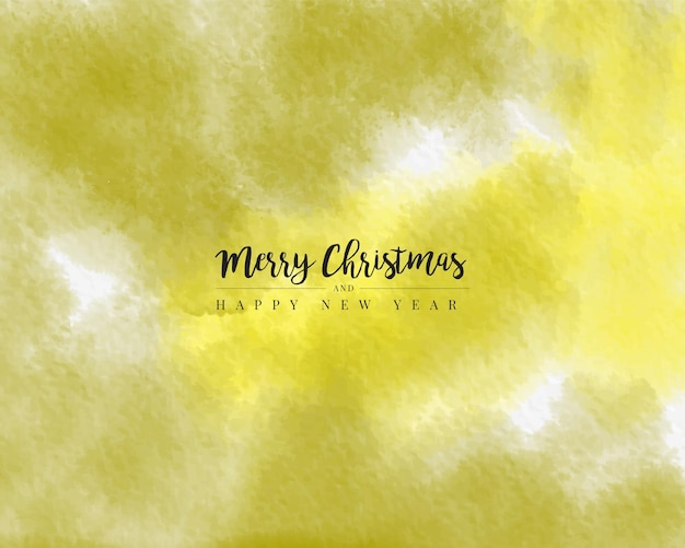 Elegante plantilla de banner de fondo de Navidad en acuarela