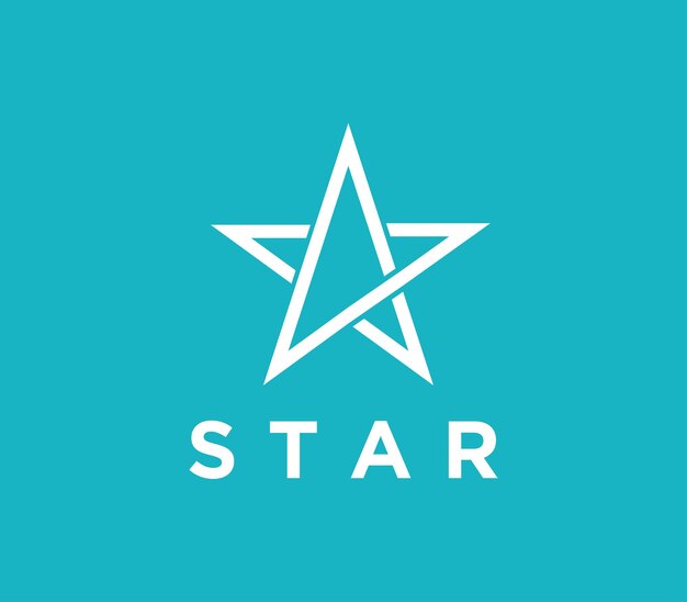 Elegante plantilla de diseño de logotipo de estrella