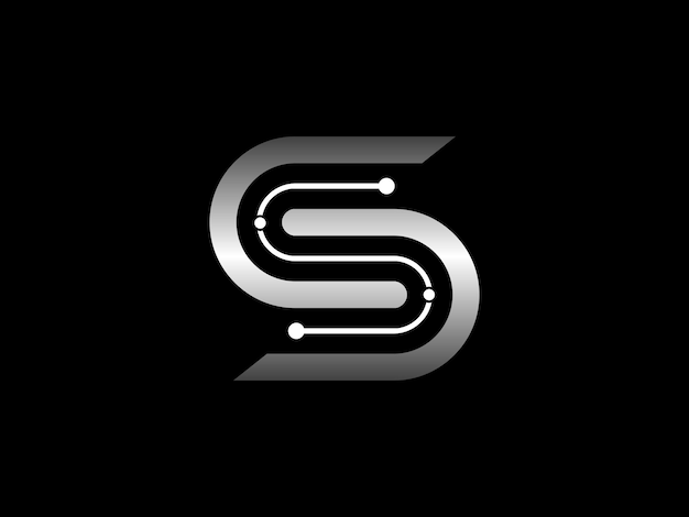 Elegante plantilla de diseño de logotipo de letra S Vector de logotipo de letra Premium Tech