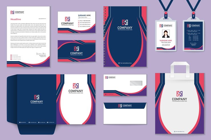 Vector elegante plantilla de diseño de papelería para su negocio
