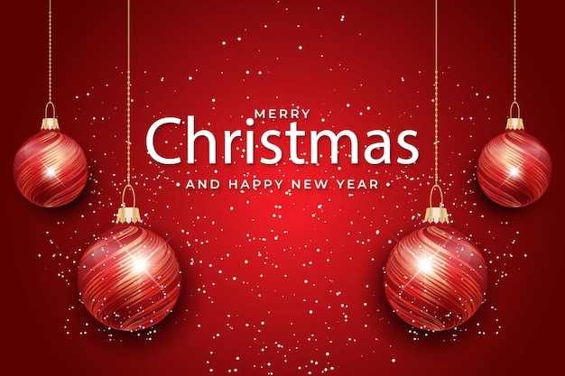 Elegante plantilla de Feliz Navidad para saludos de vacaciones