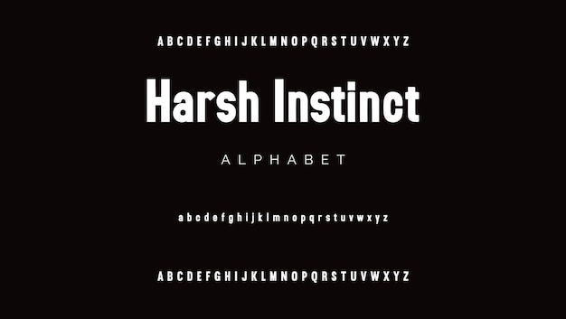 elegante plantilla de letras del alfabeto letras clásicas diseño de moda minimalista