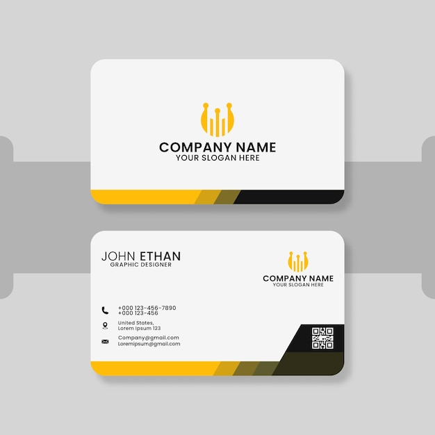 Elegante plantilla de tarjeta de visita mínima
