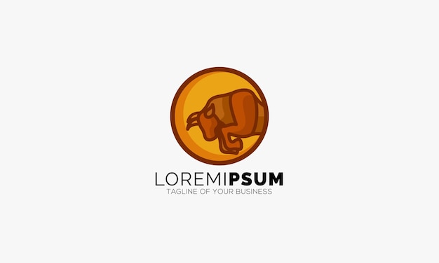 Elegante y Premium Bull Logo vector