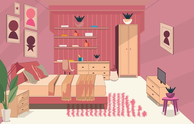 Elegante sala de estar pulida con diseño minimalista