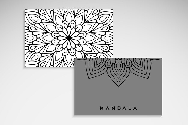 elegante tarjeta mandala