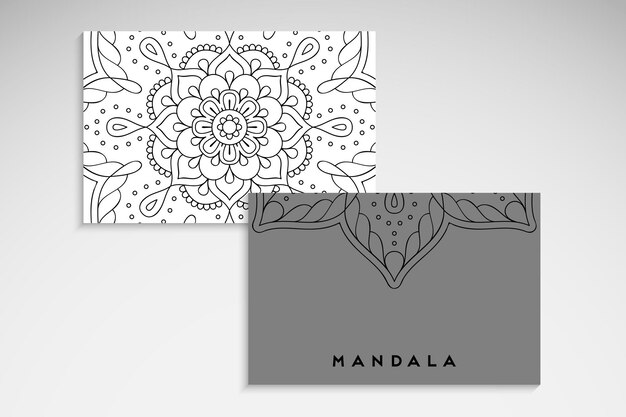 Elegante tarjeta mandala