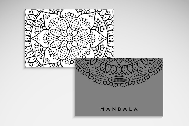 Elegante tarjeta mandala