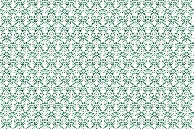 Elegante tela floral verde con un patrón de puntos repetidos