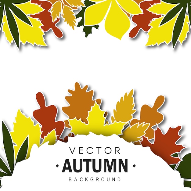 Elegante vector de fondo de otoño