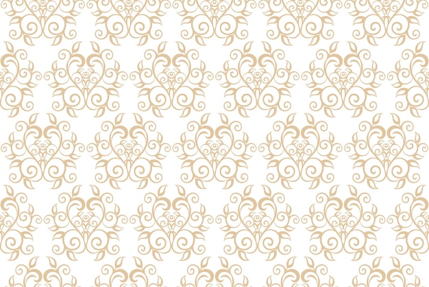 Elegante vector de patrones sin fisuras de vides clásicas florales vintage
