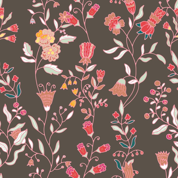 Elegante vector de patrones florales botánicos