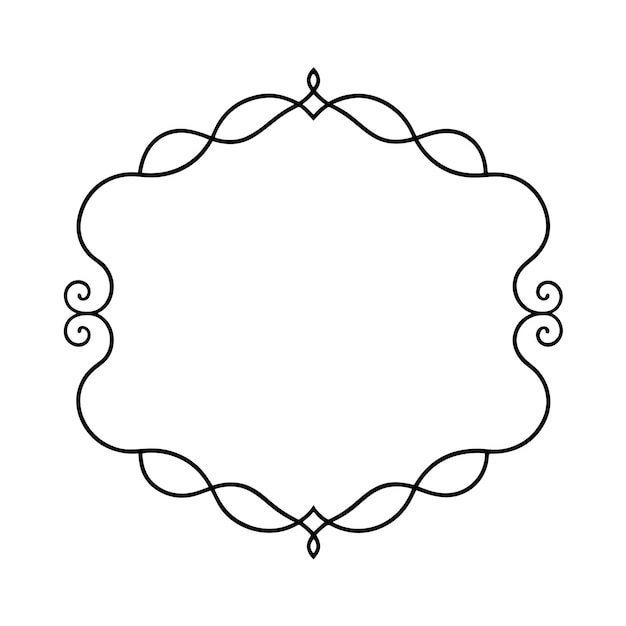 Elegantes diseños de marcos ornamentales caligráficos con fondo transparente
