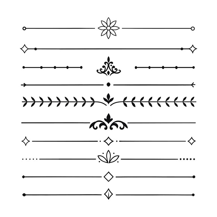 Vector elegantes elementos de diseño caligráfico vintage y lujos decorativos