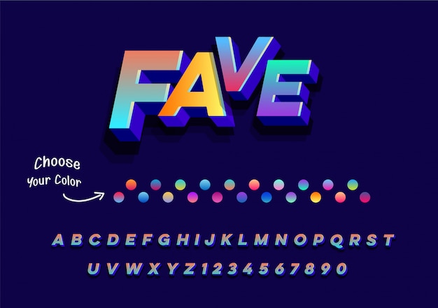 Vector elegantes letras del alfabeto