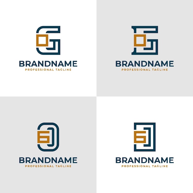 Elegantes letras GO y OG Monograma Logotipo adecuado para negocios con las iniciales OG o GO